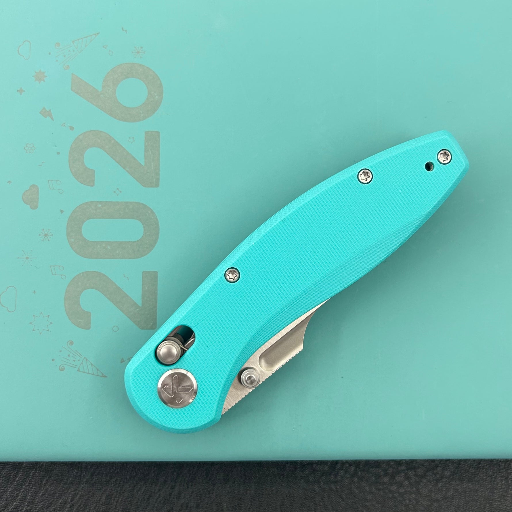 KUBEY Knife KU422C Minor Crossbar Lock Tiffany Blue  Folding Knife