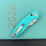 KUBEY Knife KU422C Minor Crossbar Lock Tiffany Blue  Folding Knife