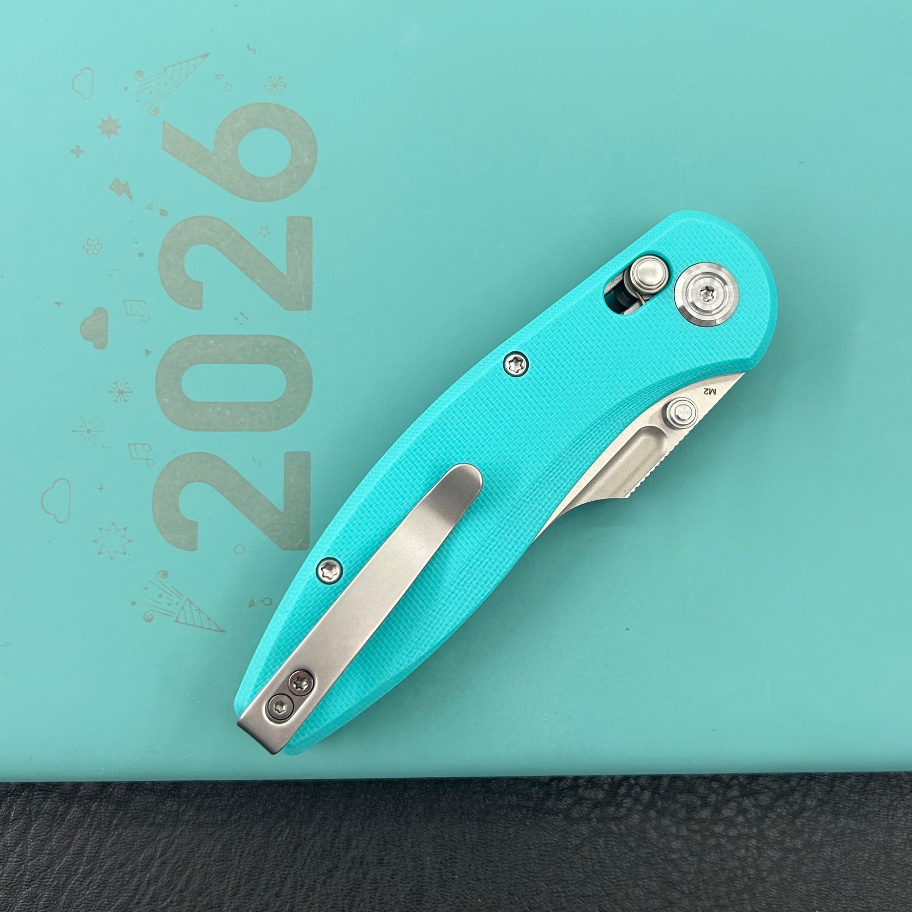 KUBEY Knife KU422C Minor Crossbar Lock Tiffany Blue  Folding Knife