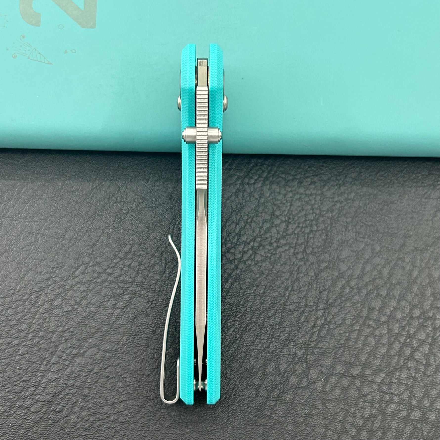 KUBEY Knife KU422C Minor Crossbar Lock Tiffany Blue  Folding Knife