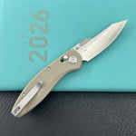 KUBEY Knife KU422B Minor Crossbar Lock Tan  Folding Knife