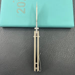 KUBEY Knife KU422B Minor Crossbar Lock Tan  Folding Knife