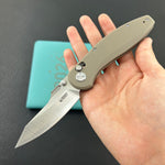 KUBEY Knife KU422B Minor Crossbar Lock Tan  Folding Knife