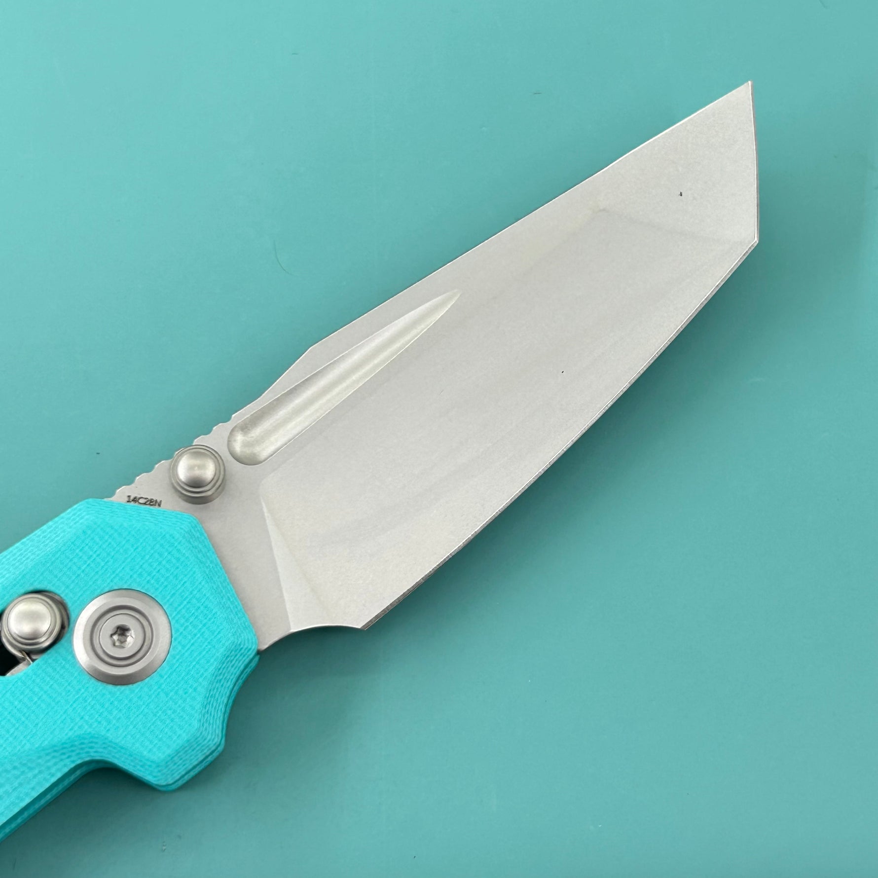 KUBEY Knife KU237G Carve Crossbarlock Tiffany Blue  Folding Knife