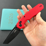 KUBEY Knife KU237D Carve Crossbarlock Black   Folding Knife