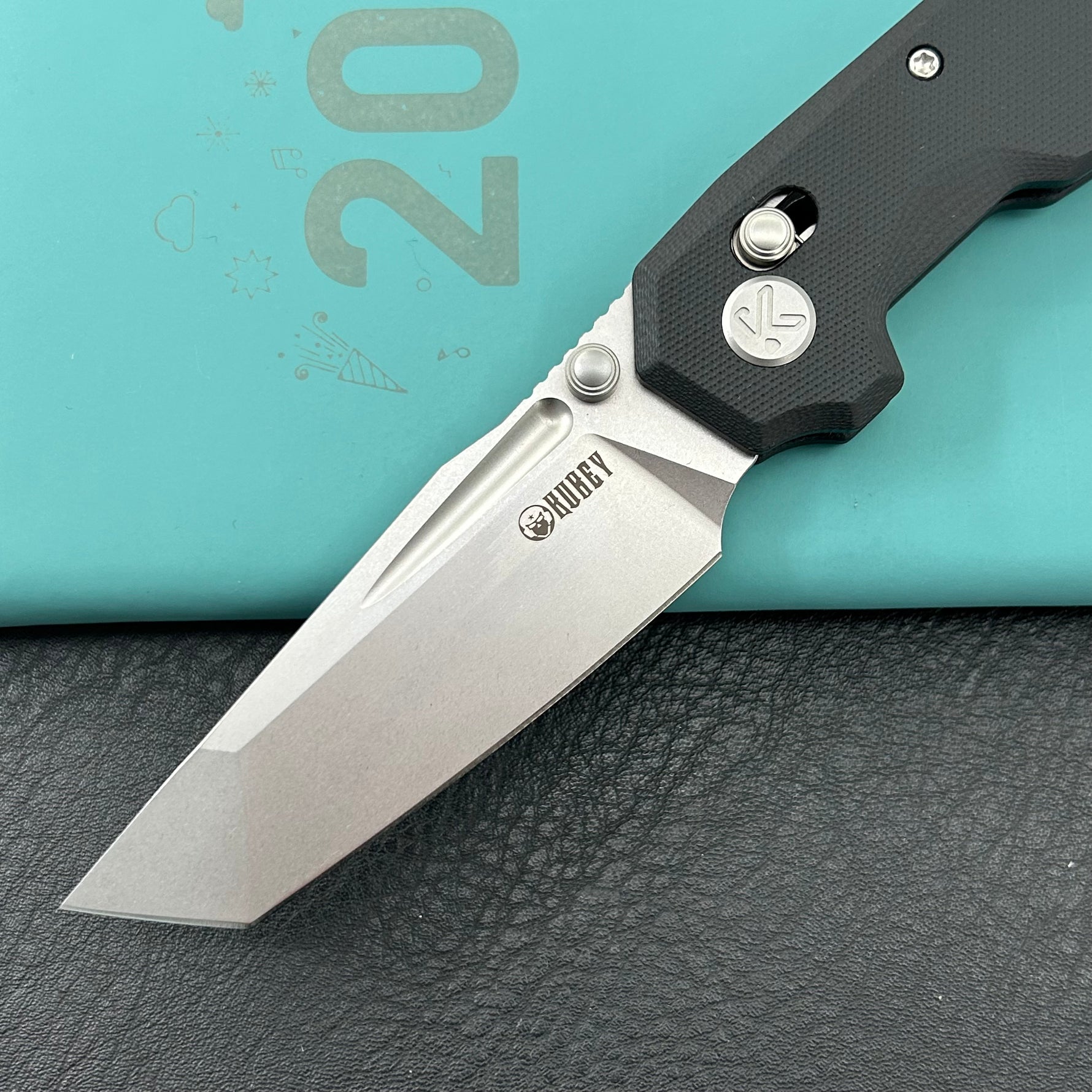 KUBEY Knife KU237A Carve Crossbarlock Black  Folding Knife