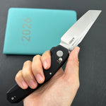 KUBEY Knife KU237A Carve Crossbarlock Black  Folding Knife