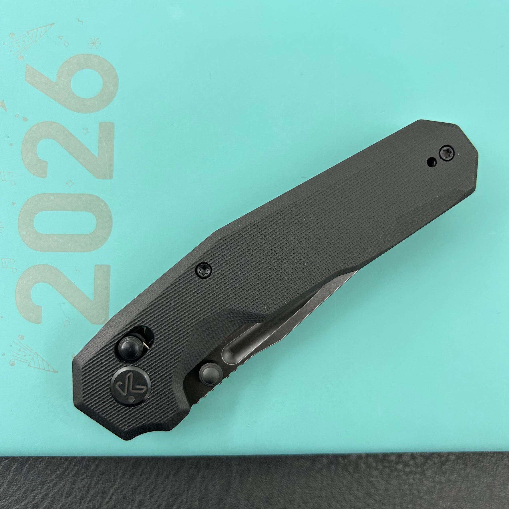 KUBEY Knife KU237E Carve Crossbarlock Blackout  Folding Knife