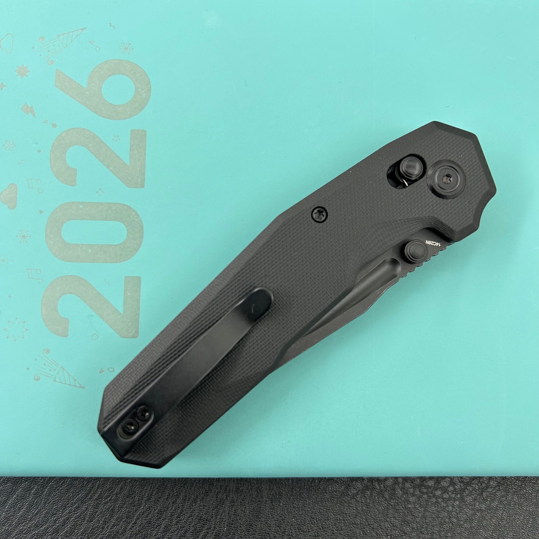 KUBEY Knife KU237E Carve Crossbarlock Blackout  Folding Knife