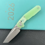 KUBEY Knife KU237F Carve Crossbarlock Jade  Folding Knife