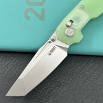 KUBEY Knife KU237F Carve Crossbarlock Jade  Folding Knife