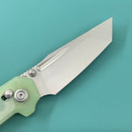 KUBEY Knife KU237F Carve Crossbarlock Jade  Folding Knife
