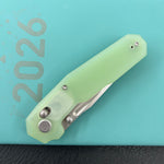 KUBEY Knife KU237F Carve Crossbarlock Jade  Folding Knife