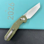 KUBEY Knife KU237B Carve Crossbarlock Green  Folding Knife