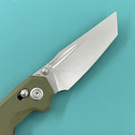KUBEY Knife KU237B Carve Crossbarlock Green  Folding Knife
