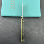 KUBEY Knife KU237B Carve Crossbarlock Green  Folding Knife