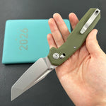 KUBEY Knife KU237B Carve Crossbarlock Green  Folding Knife
