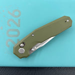 KUBEY Knife KU237B Carve Crossbarlock Green  Folding Knife