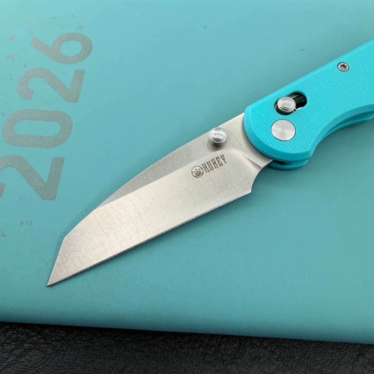 KUBEY Rook D2 G10 Crossbar Lock Folding Knife