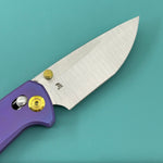 KB KNIVES KB326B Trillium Folding Knife Blurple Ano Titanium Handle 3.11'' Belt Satin M390 Blade