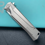 KB KNIVES KB429A Pyramid Folding Knife Gray Titanium Handle 3.54'' Beadblast M390