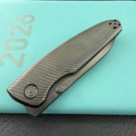 Kubey KB480C Cargo M390 Folding Knife Black PVD Titanium Handle
