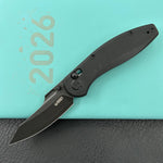 KUBEY Knife KU422D  Minor Crossbar Lock Blackout Folding Knife