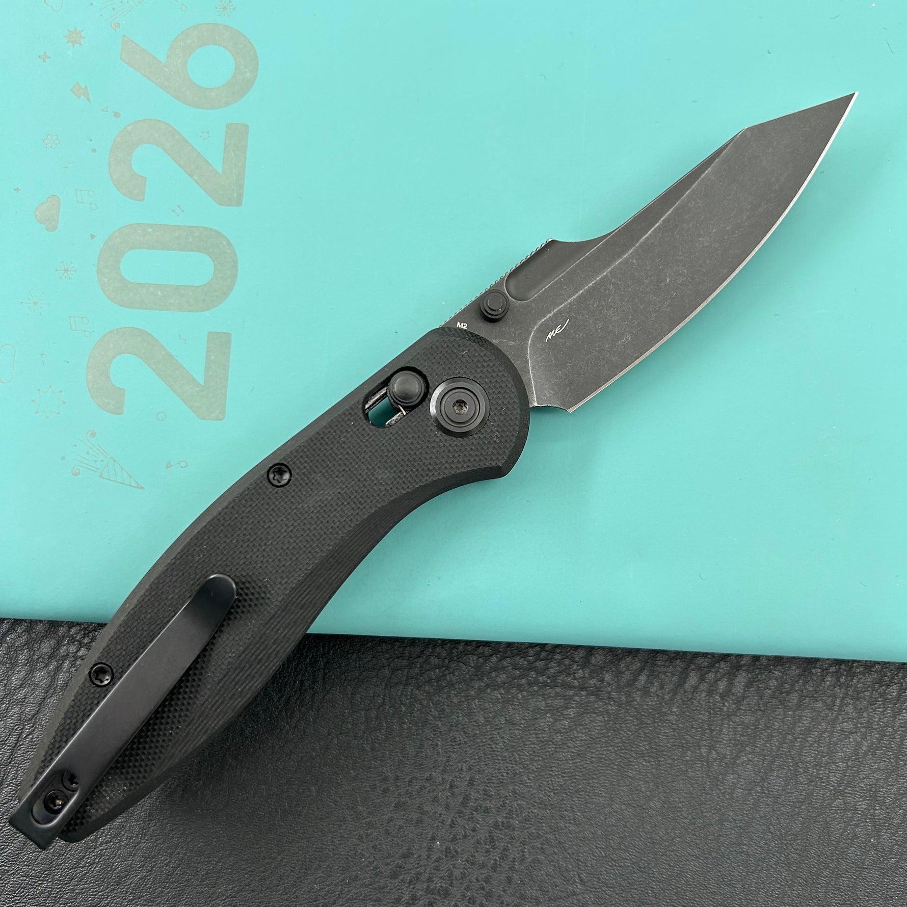 KUBEY Knife KU422D  Minor Crossbar Lock Blackout Folding Knife