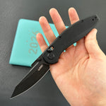 KUBEY Knife KU422D  Minor Crossbar Lock Blackout Folding Knife