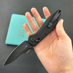 KUBEY Knife KU422D  Minor Crossbar Lock Blackout Folding Knife