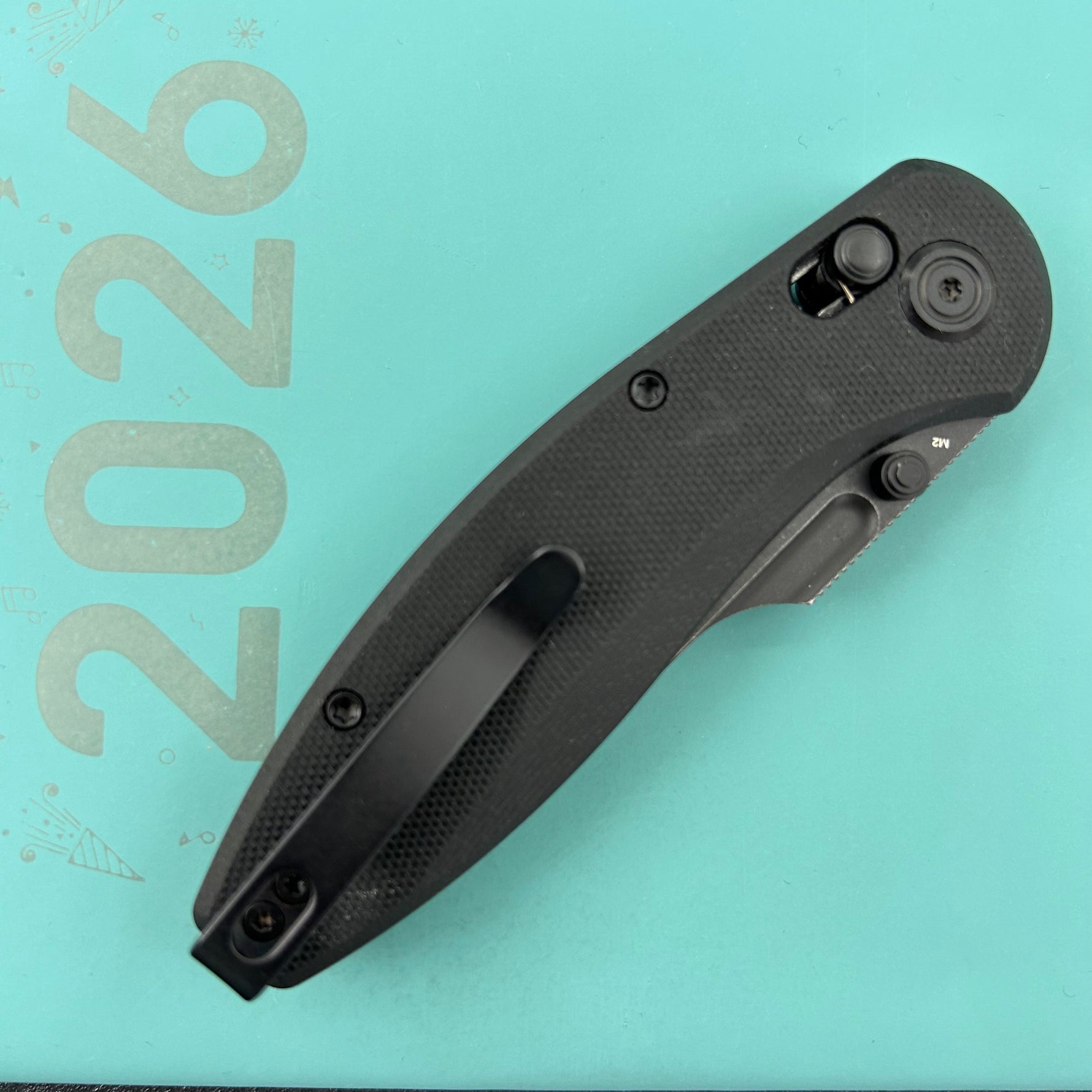 KUBEY Knife KU422D  Minor Crossbar Lock Blackout Folding Knife