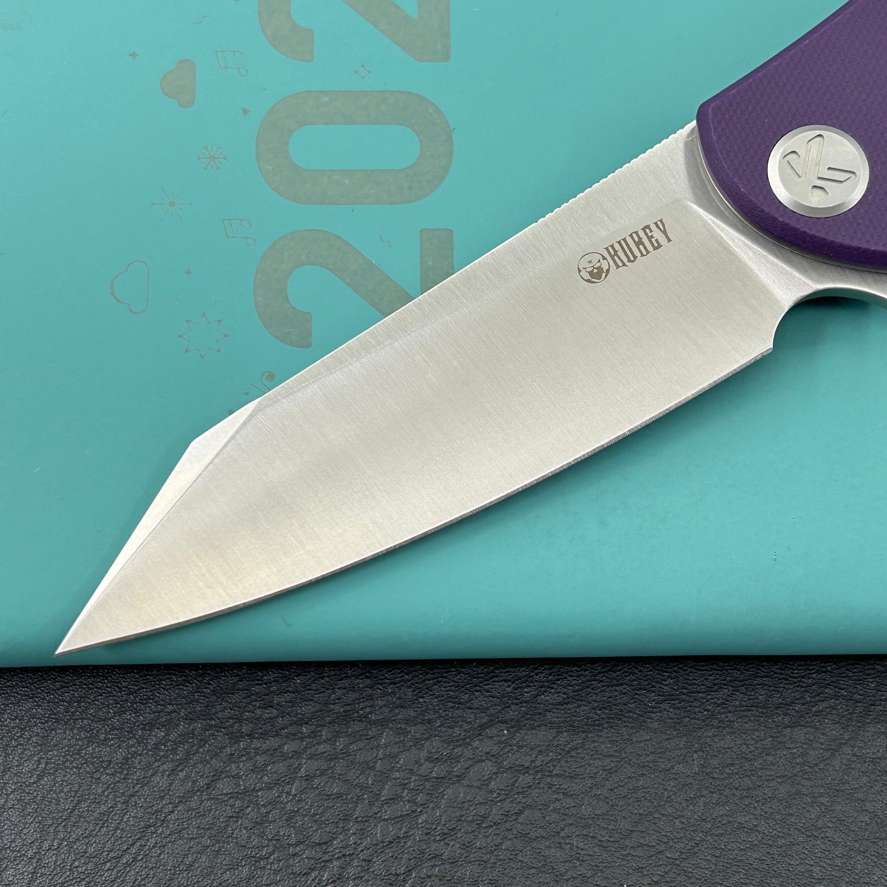 KUBEY Knife  KU158U Flash Linerlock Purple Folding knife Frame Locking