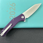 KUBEY Knife  KU158U Flash Linerlock Purple Folding knife Frame Locking