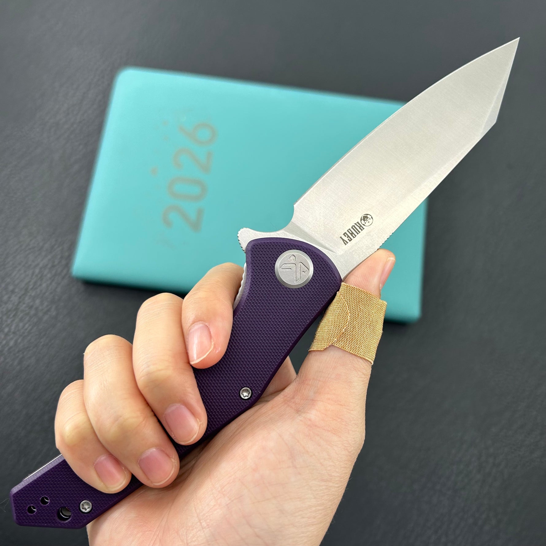 KUBEY Knife  KU158U Flash Linerlock Purple Folding knife Frame Locking