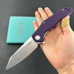 KUBEY Knife  KU158U Flash Linerlock Purple Folding knife Frame Locking
