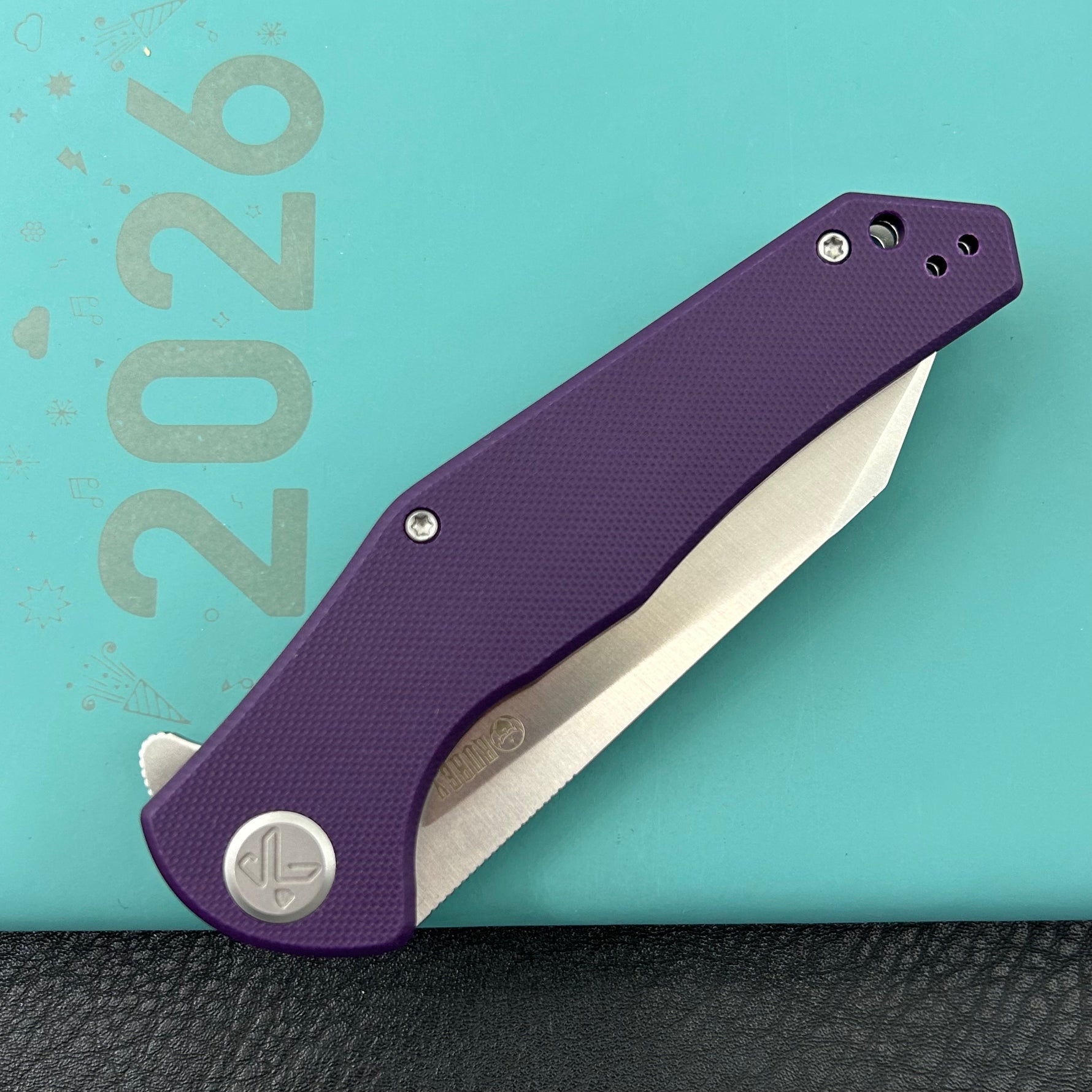 KUBEY Knife  KU158U Flash Linerlock Purple Folding knife Frame Locking