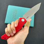 KUBEY Knife  KU158K Flash Linerlock Red Folding knife Frame Locking