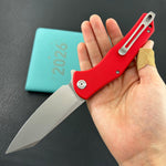 KUBEY Knife  KU158K Flash Linerlock Red Folding knife Frame Locking