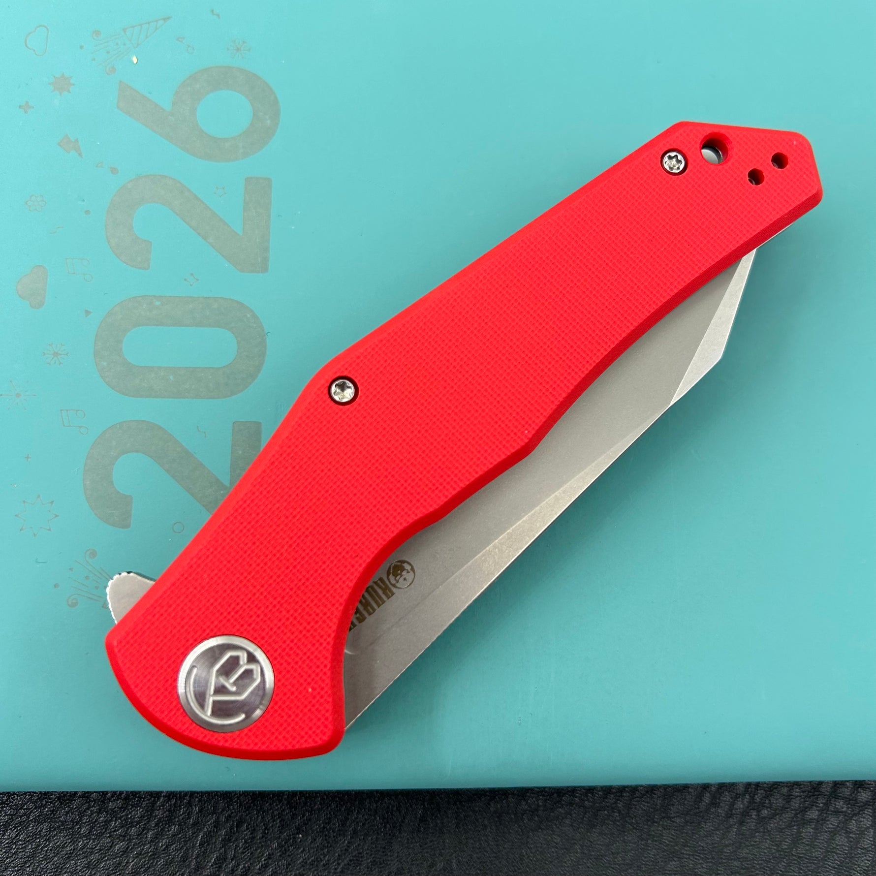 KUBEY Knife  KU158K Flash Linerlock Red Folding knife Frame Locking
