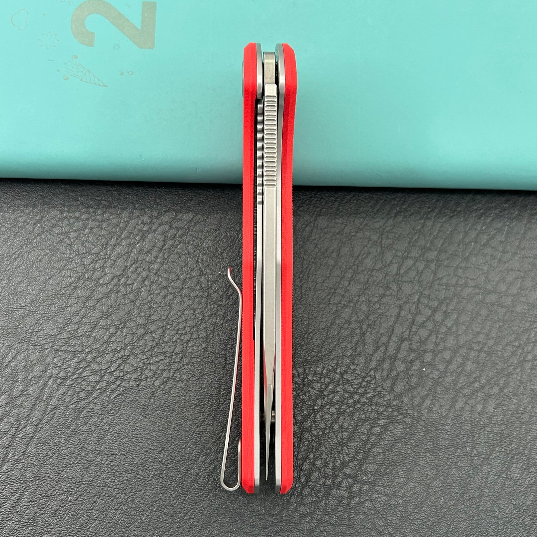 KUBEY Knife  KU158K Flash Linerlock Red Folding knife Frame Locking