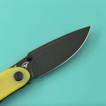 KUBEY Knife KU344O Momentum Linerlock Translucent Yellow D2 Folding Knife