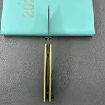 KUBEY Knife KU344O Momentum Linerlock Translucent Yellow D2 Folding Knife