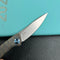 KUBEY KB2103C Pike Liner Lock Folding Knife Tiger Stripe Pattern Flamed Handle 2.87" Sand Blasted  CPM-20CV