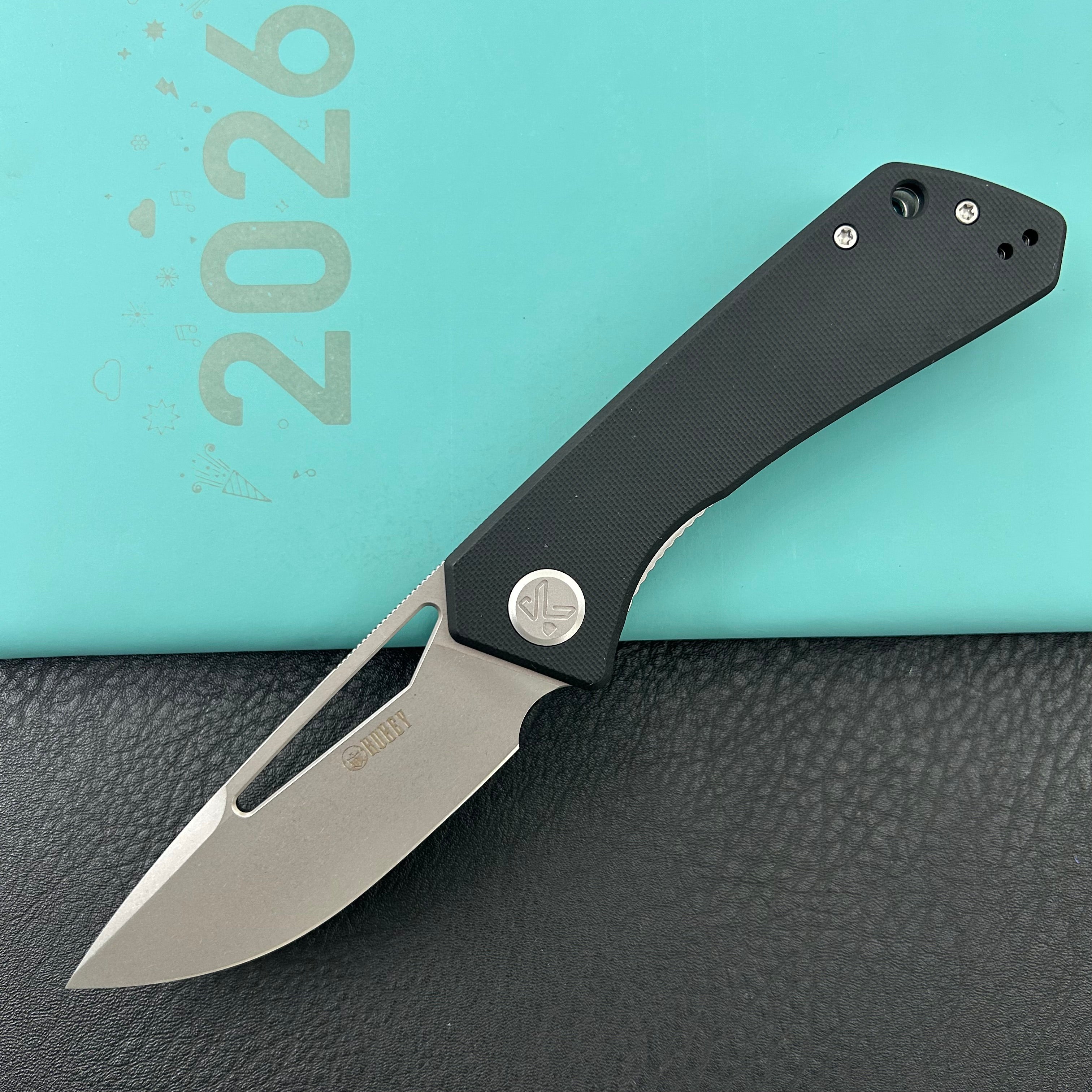 KUBEY Knife KU331L Thalia Linerlock Black 14C28N Folding Knife