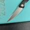 KUBEY KB2103B Pike Liner Lock Folding Knife black 6AL4V Titanium Handle 2.87" Sand Blasted  CPM-20CV