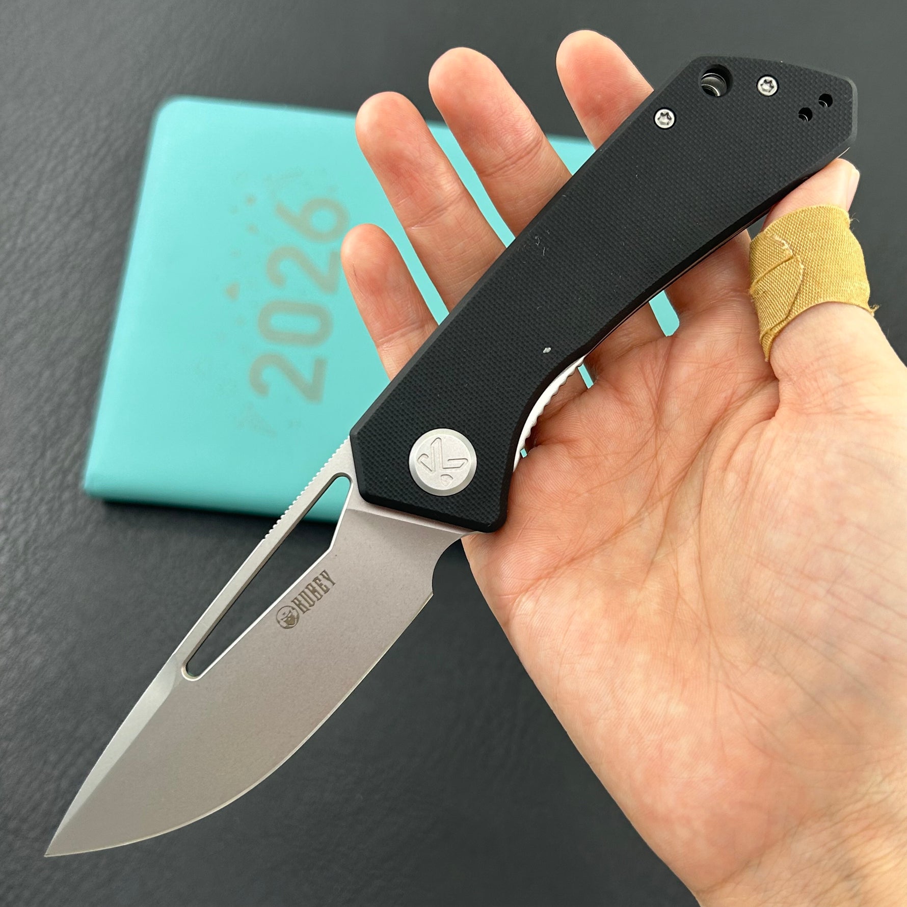 KUBEY Knife KU331L Thalia Linerlock Black 14C28N Folding Knife
