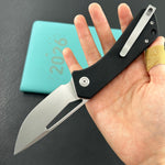 KUBEY Knife KU331L Thalia Linerlock Black 14C28N Folding Knife