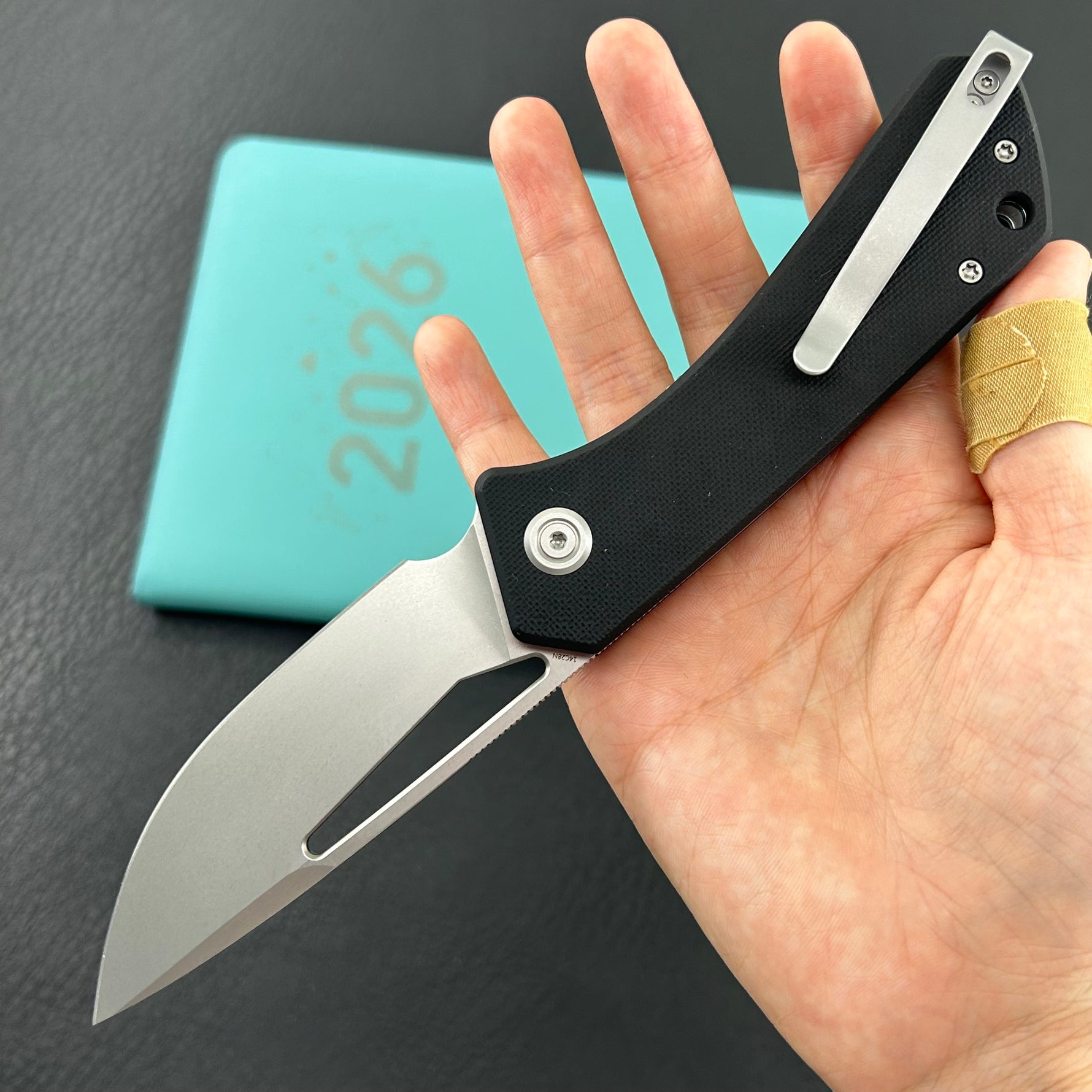 KUBEY Knife KU331L Thalia Linerlock Black 14C28N Folding Knife