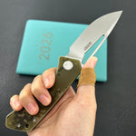 KUBEY Knife KU331K Thalia Linerlock Camouflage 14C28N Folding Knife