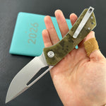 KUBEY Knife KU331K Thalia Linerlock Camouflage 14C28N Folding Knife
